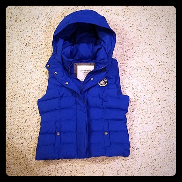 Abercrombie & Fitch Jackets & Blazers - Abercrombie & Fitch Royal Blue Puffer Vest